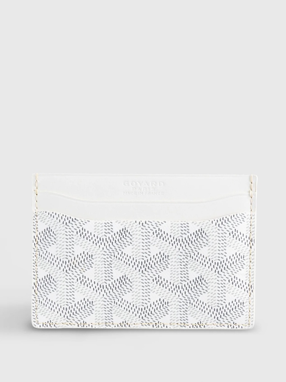 Goyard white card holder